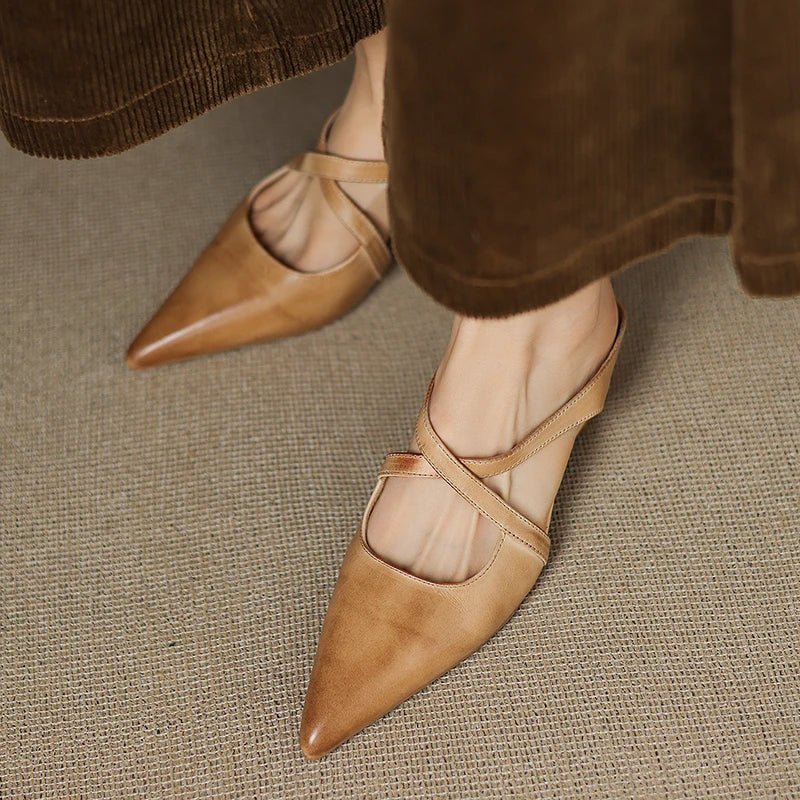Aluna | Mules in Vera Pelle