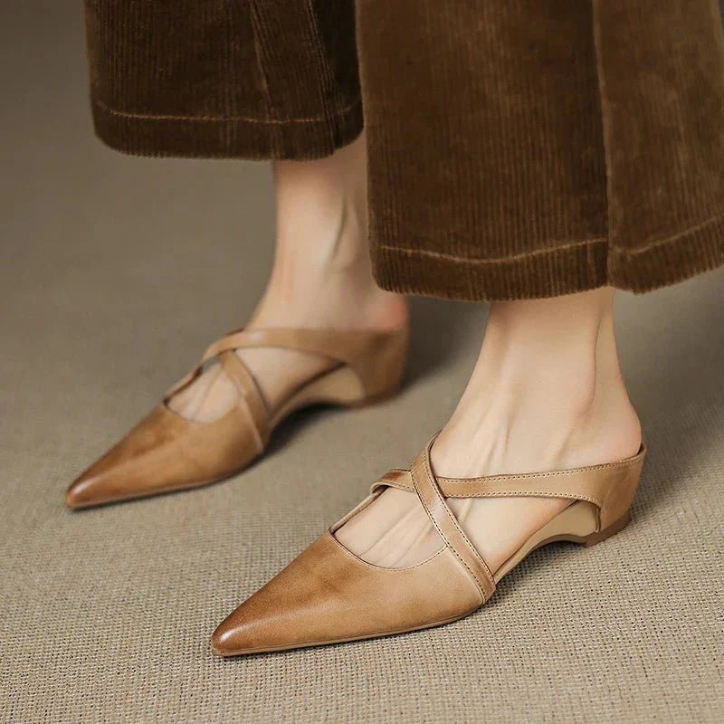 Aluna | Mules in Vera Pelle