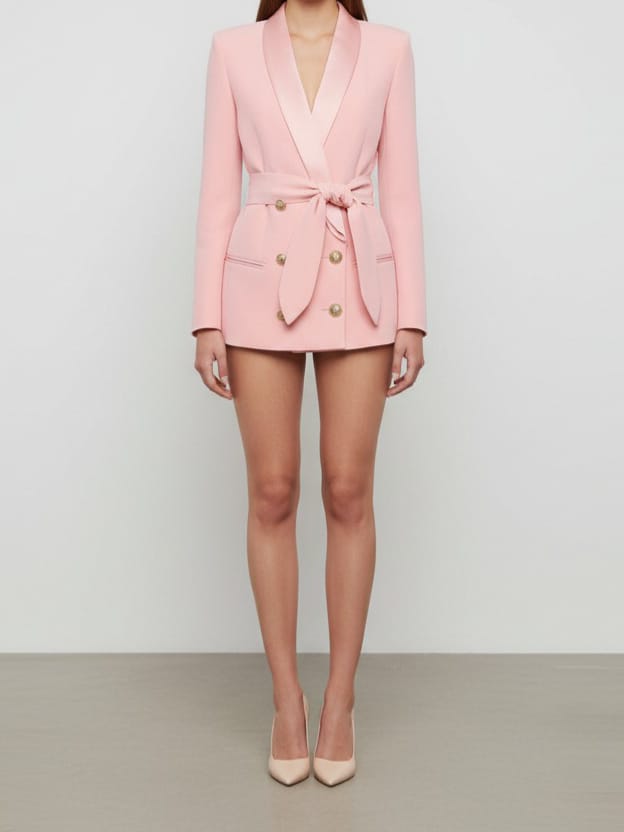 The Riley Belted Slim Fit Blazer - Luxe Atire